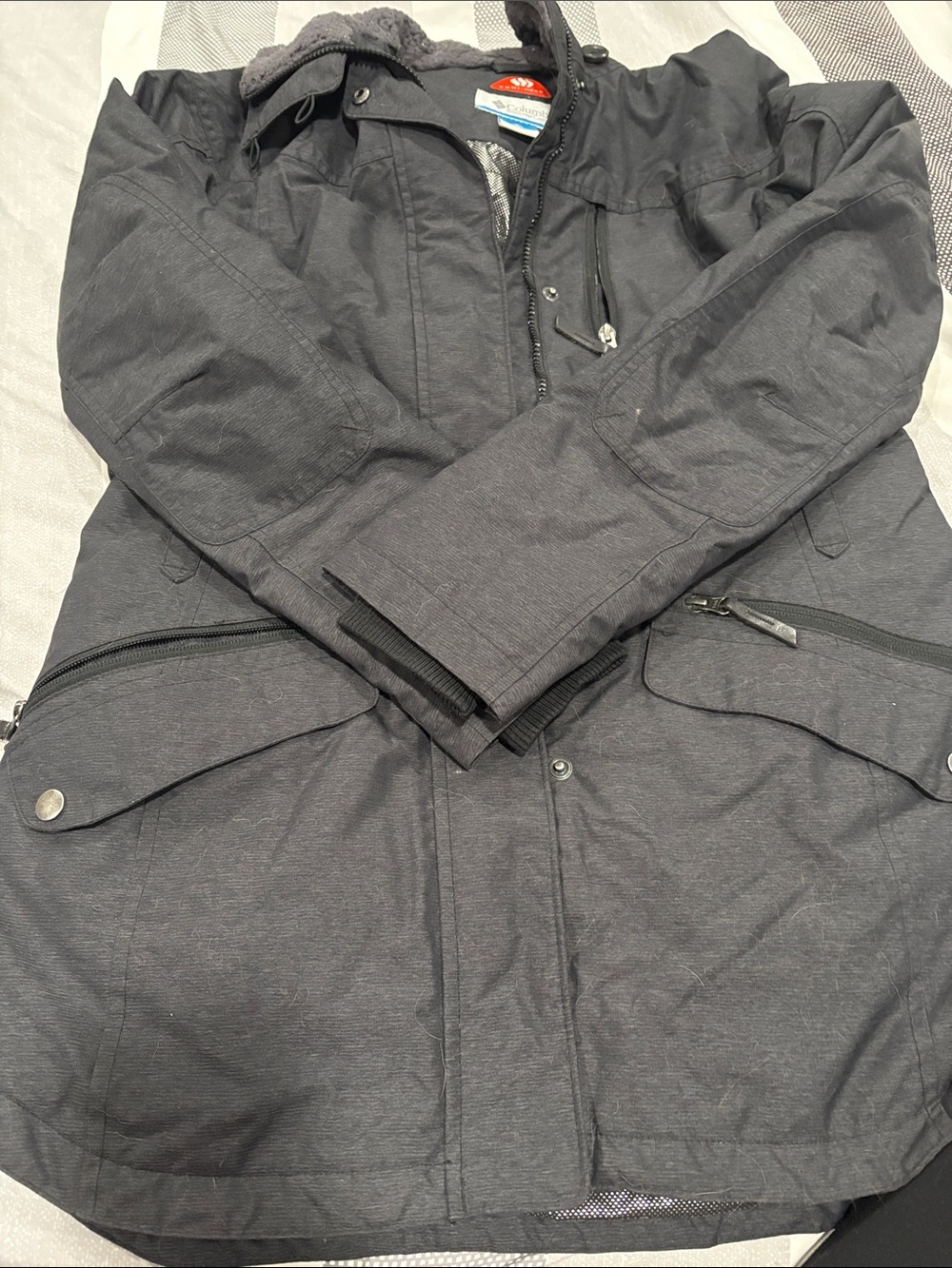 Columbia Women’s Black Winter Parka Jacket - Warm Hooded Outerwear